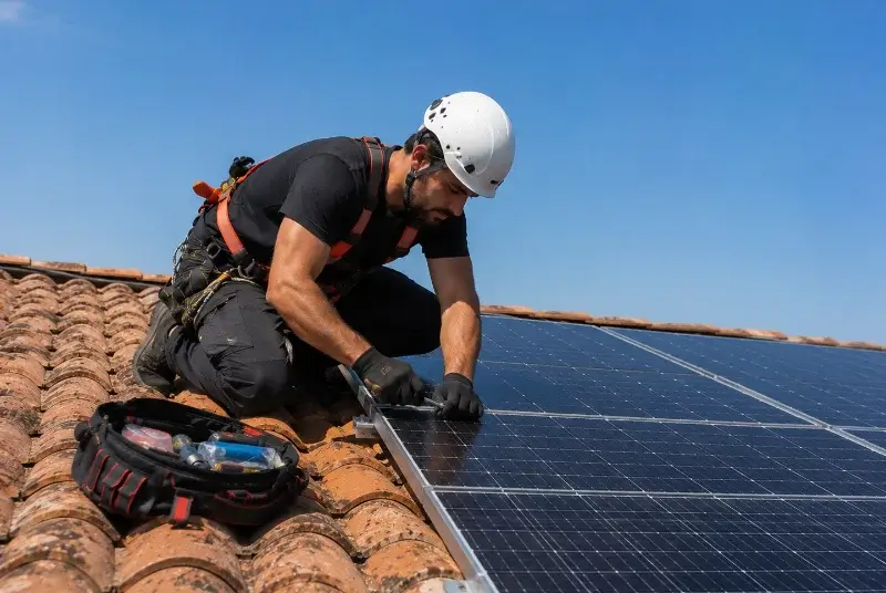 Maintenance et monitoring de panneaux solaires à Hendaye